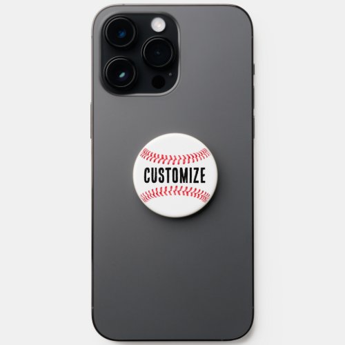 Baseball Custom Player or Team Name Personalized PopSocket
