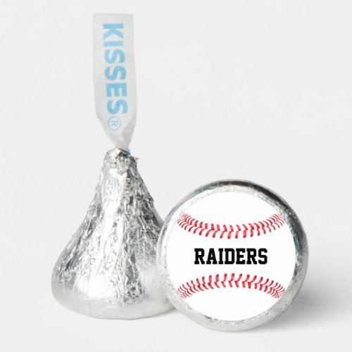 Baseball Party Custom Baseball Team Name or Text Hershey®'s Kisses®