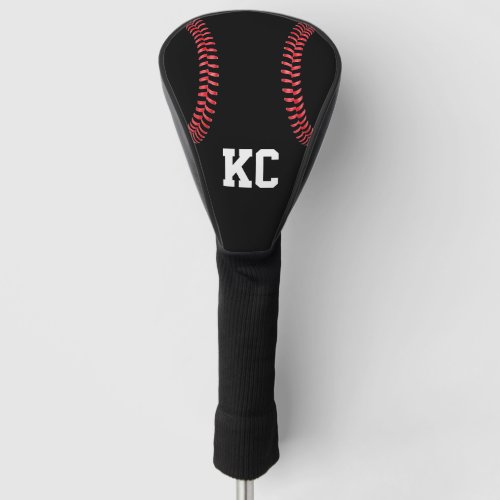 Baseball Player Custom Initials or Jersey Number Golf Head Cover