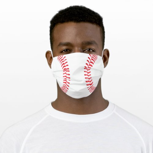 Baseball Player or Fan Adult Cloth Face Mask