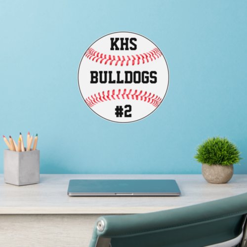 baseball wall decal