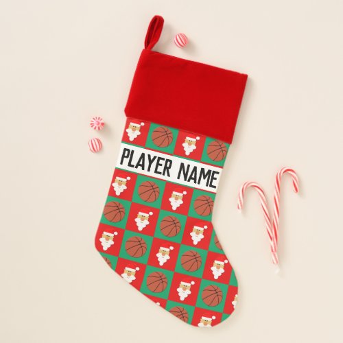 basketball Christmas stocking