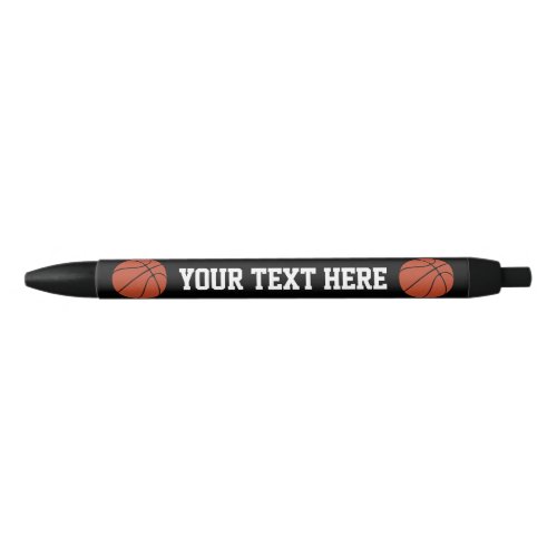 Basketball Coach or Player Custom Team Name / Text Black Ink Pen