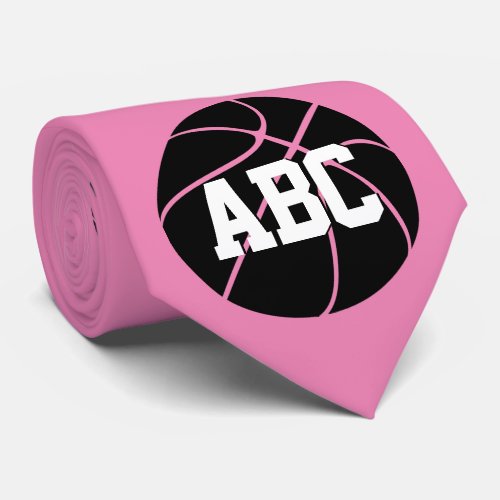 Basketball Coach/Player Custom Team Color/Letters Neck Tie