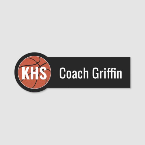 Basketball Custom Coach/Player Name/Number & Color Name Tag