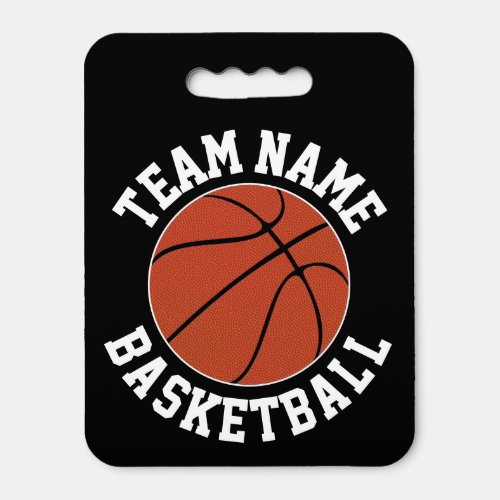 Basketball Custom Team Name & Color Sports Fan Seat Cushion