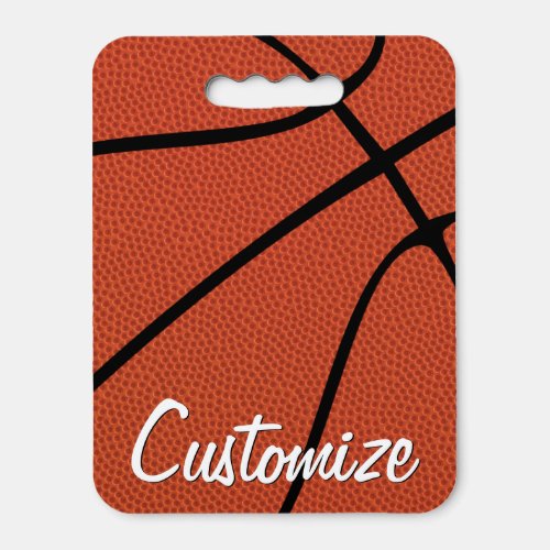 Basketball Fan Custom Team Name or Text Fun Sports Seat Cushion