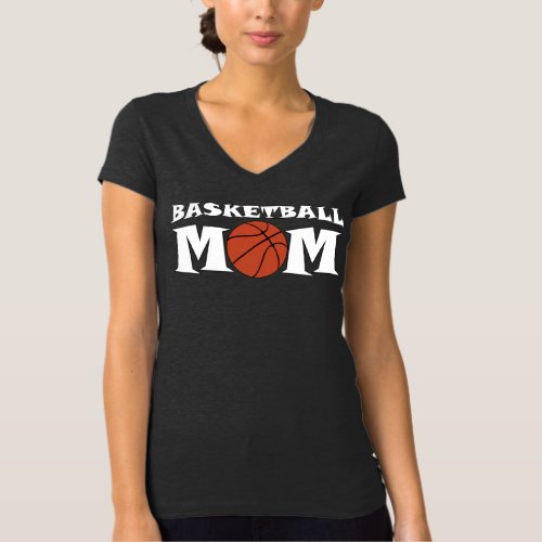 Basketball Mom Custom Player Name and Number T-Shirt