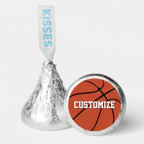Basketball Party Custom Team Name or Text Hershey®'s Kisses®