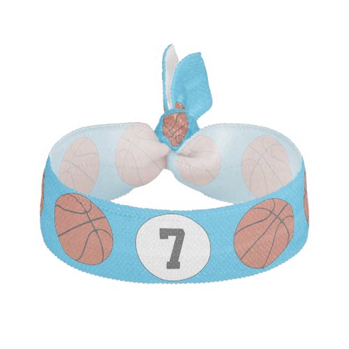 Basketball Player Custom Jersey Number and Color Elastic Hair Tie