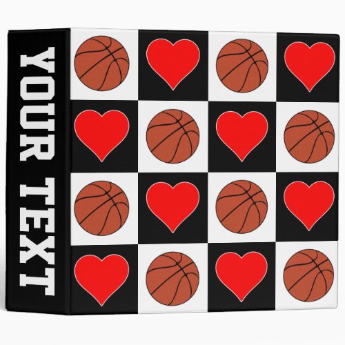 Basketball Player Custom Team Name School Student 3 Ring Binder