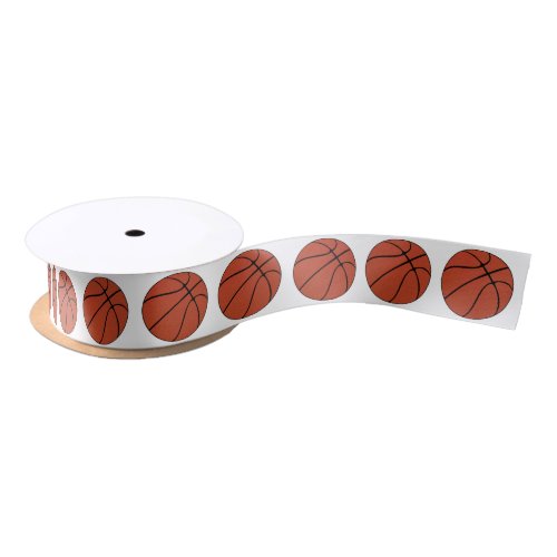 Basketball Player or Team Party Sports Satin Ribbon