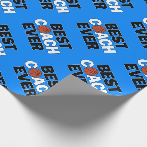 Best Basketball Coach Ever Sports Party Wrapping Paper