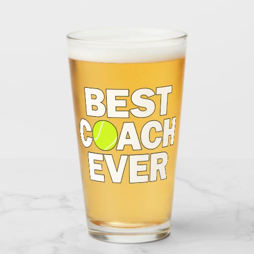 Best Tennis Coach Ever Thank You Coach Sports Glass