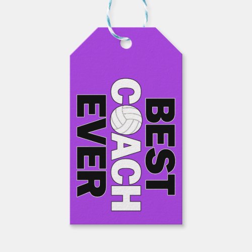 volleyball coach gift tag