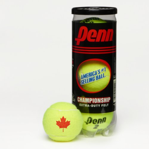 Canadian Flag of Canada Red Maple Leaf Patriotic Tennis Balls