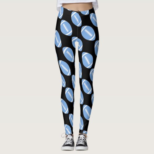 Carolina Blue (Light Blue) Football Team Sports Leggings