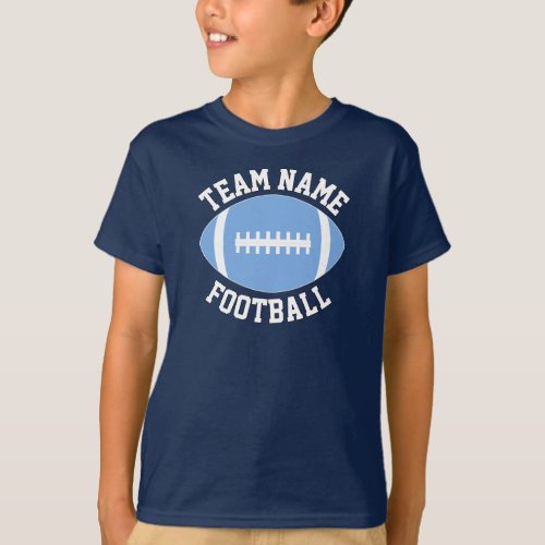 Carolina Light Blue Football Team, Player & Number T-Shirt