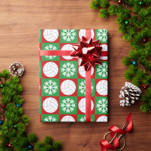 Volleyball Christmas wrapping paper