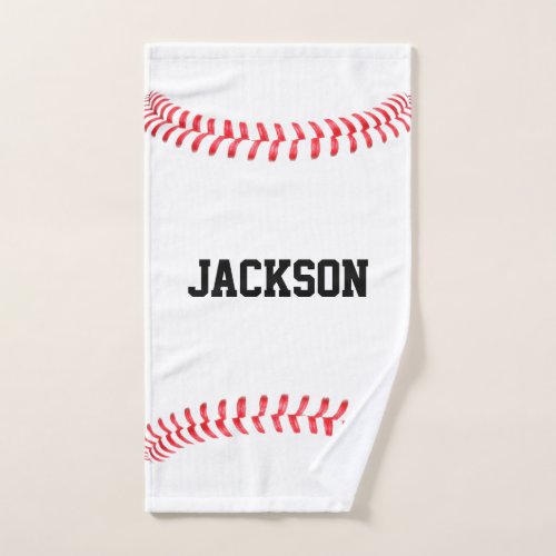 Custom Baseball Player Name, Team Name or Text Hand Towel