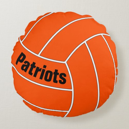 Custom Color & Text Volleyball Player Throw Pillow