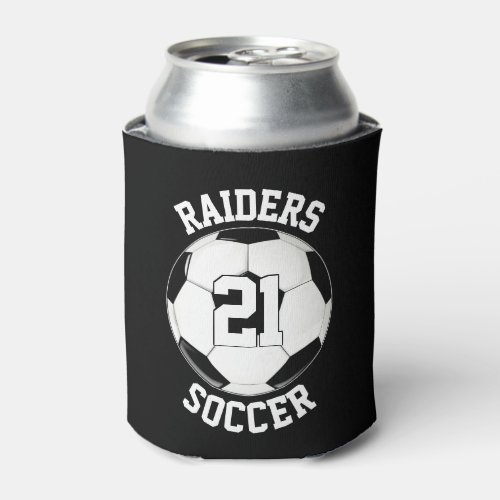 Custom Soccer Team Name, Player Name and Number Can Cooler