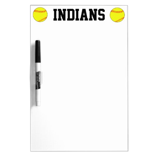Custom Softball Team Coach's Clipboard Dry-Erase Board