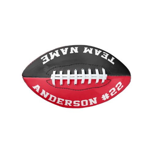Custom Team and Player Name, Number and Color Football