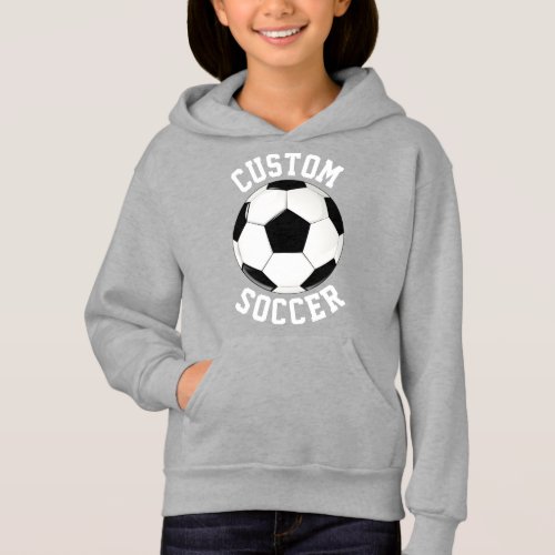 Custom Team, Player, Number & Color Soccer Player Hoodie