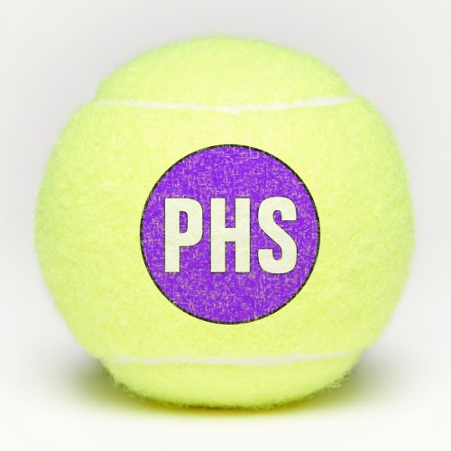 Custom Tennis Team School Letters and Colors Tennis Balls