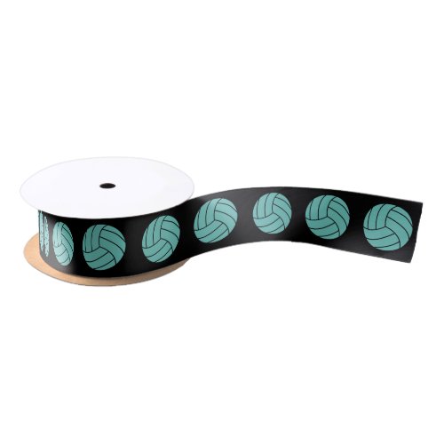 Custom Volleyball Team Color Sport Party Gift Wrap Satin Ribbon