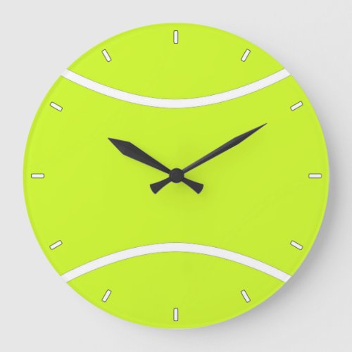 Customizable Tennis Ball Sports Player or Coach Large Clock