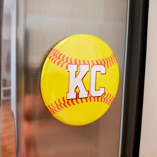 softball fridge magnet