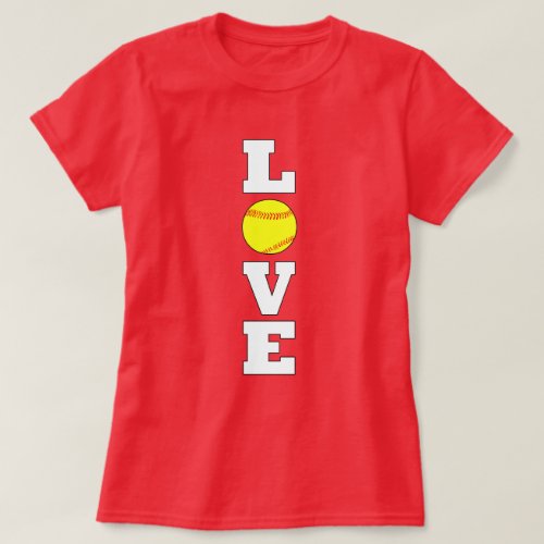 Softball love t-shirt