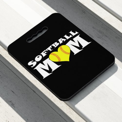 Fastpitch Softball Mom Cute Ballpark Game Day Seat Cushion