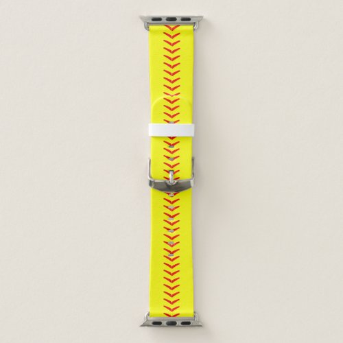 Fastpitch Softball Player / Coach Red Seams Sports Apple Watch Band