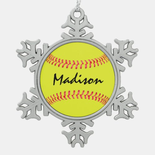 softball ornament