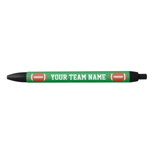 Football Custom Team Name and Color Sports Coach Black Ink Pen