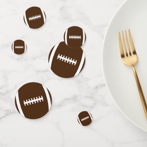 football party table confetti