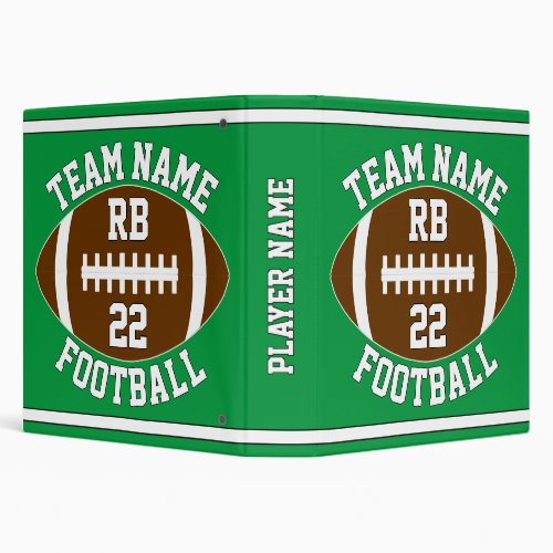 custom football binder