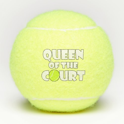 Fun Girls/Women's Tennis Player Queen of the Court Tennis Balls