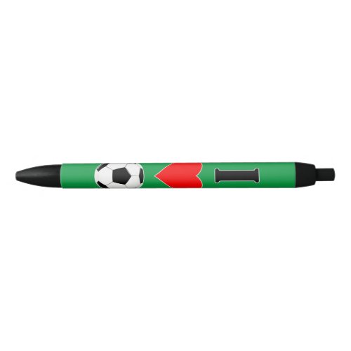 I Love Soccer (Futbol) Sports Players or Coach Black Ink Pen