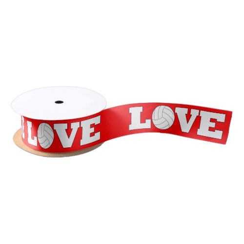 LOVE Volleyball Custom Color Ribbon