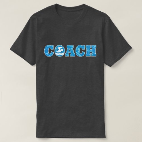 Men's Swimming and Diving Swim Coach Pool Water T-Shirt