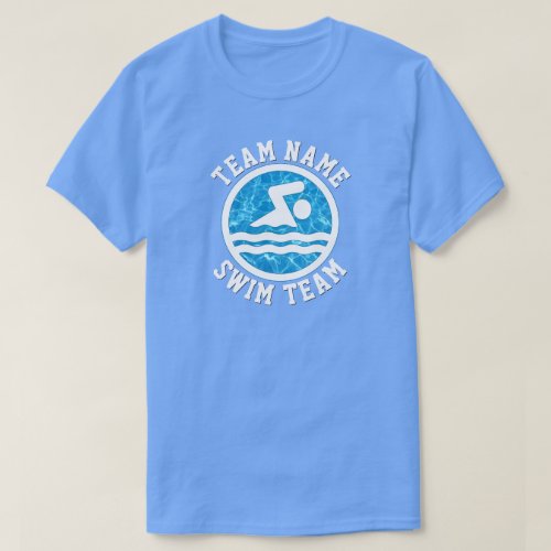 Mens Swimming & Diving Custom Swim Team Name Sport T-Shirt