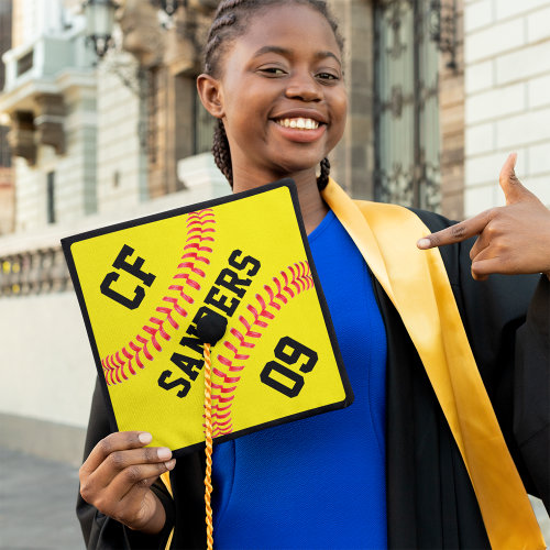 softball graduation cap topper