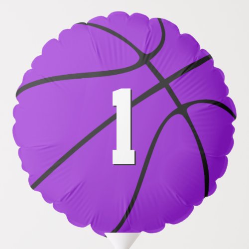 Purple Basketball Team/Player Party Custom Sports Balloon