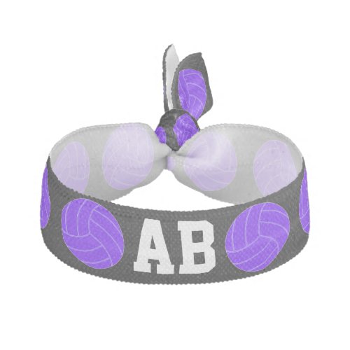 Purple Volleyball Team Custom Player Jersey Number Elastic Hair Tie
