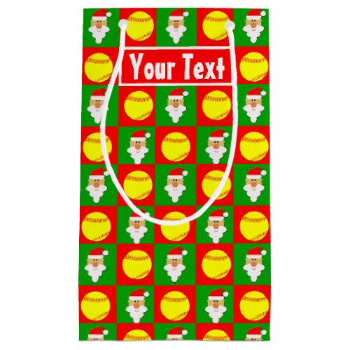 softball christmas gift bag
