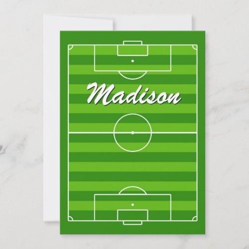 Soccer Field / Pitch Player Name or Text Sports Card